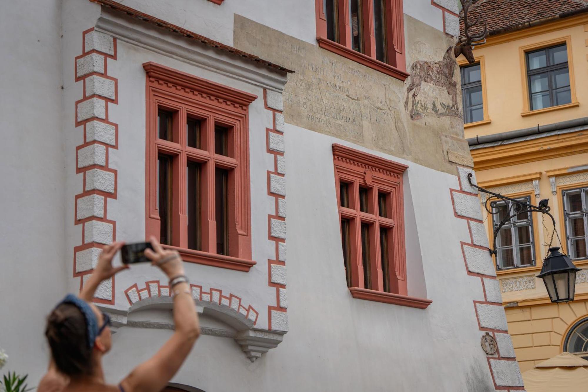Casa Cu Cerb Hotel Sighisoara Ngoại thất bức ảnh